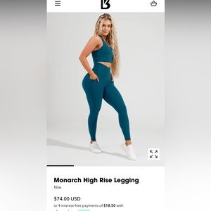 XL Buffbunny Monarch High rise leggings